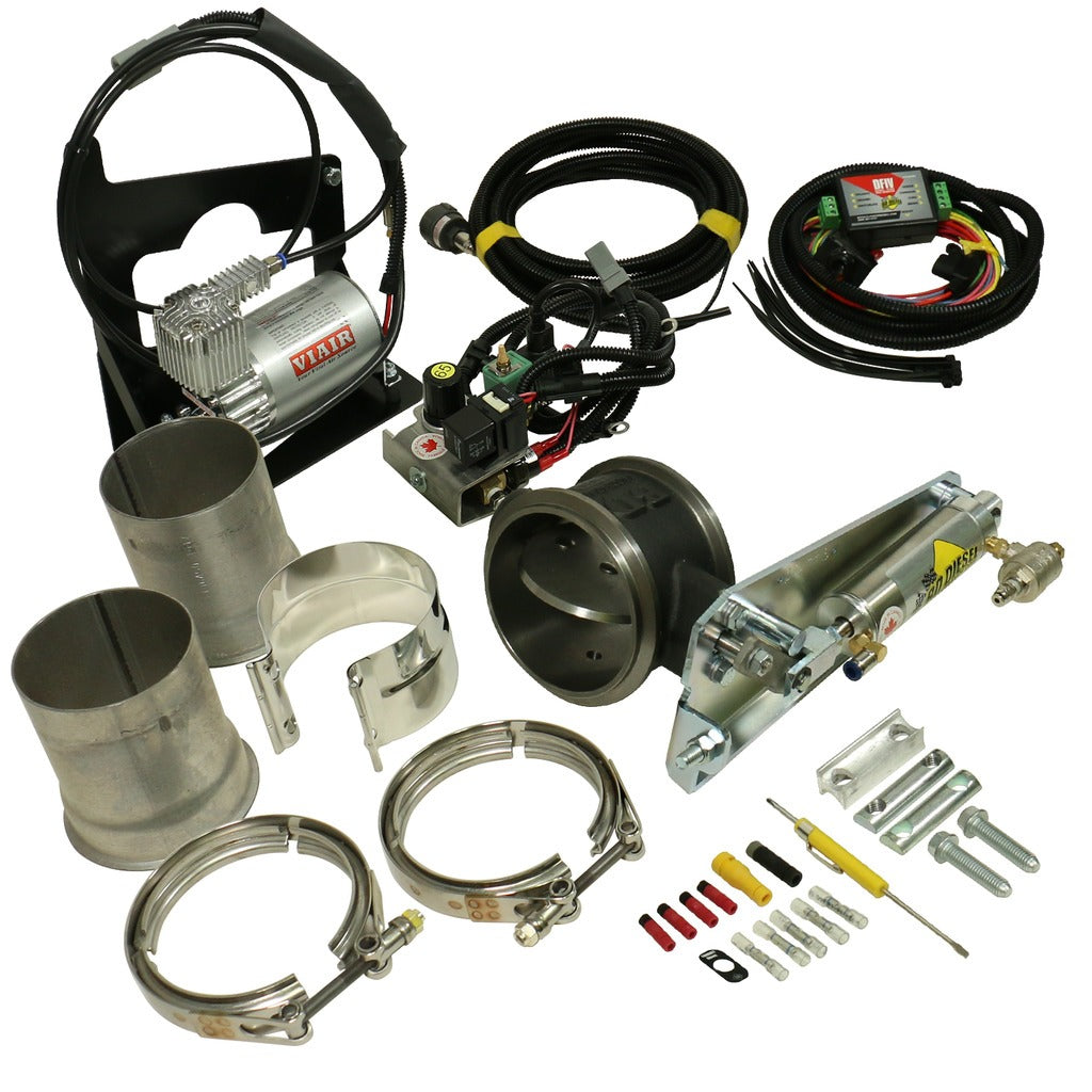 BD Diesel 1027338 Exhaust Brake - 2003-2005 Dodge Air/Remote 4in for Select Dodge Ram 2500, Dodge Ram