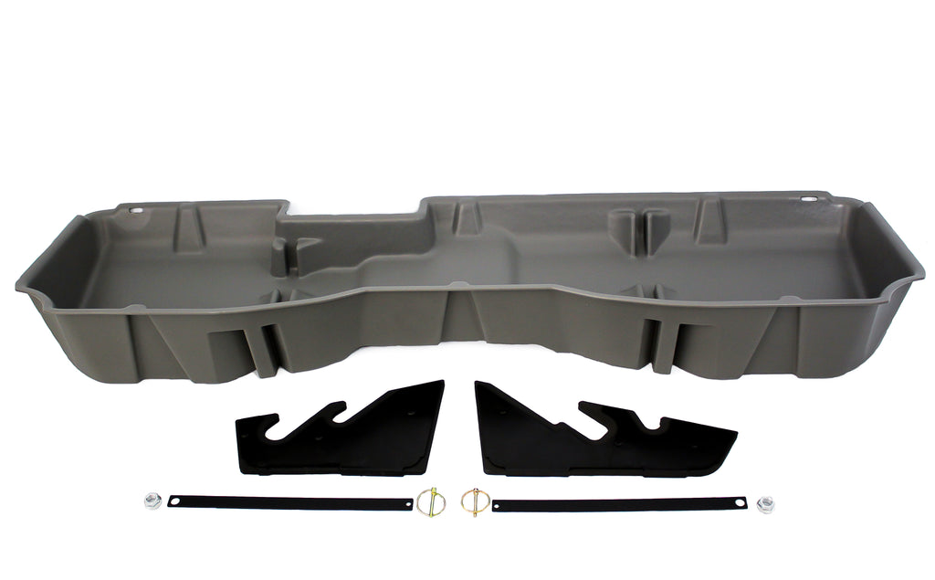 DU-HA 10301 DÜHA 10301 Underseat Storage / Gun Case - Ash / Gray for Select Chevrolet Silverado 1500, Chevrolet Silverado HD, Chevrolet Silverado HD, GMC Sierra 1500, GMC Sierra HD, GMC Sierra HD