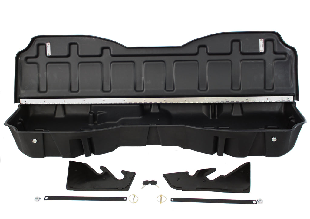 DU-HA 10307 DÜHA 10307 Lockbox Underseat Storage / Gun Case - Black for Select Chevrolet Silverado 1500, Chevrolet Silverado HD, Chevrolet Silverado HD, GMC Sierra 1500, GMC Sierra HD, GMC Sierra HD