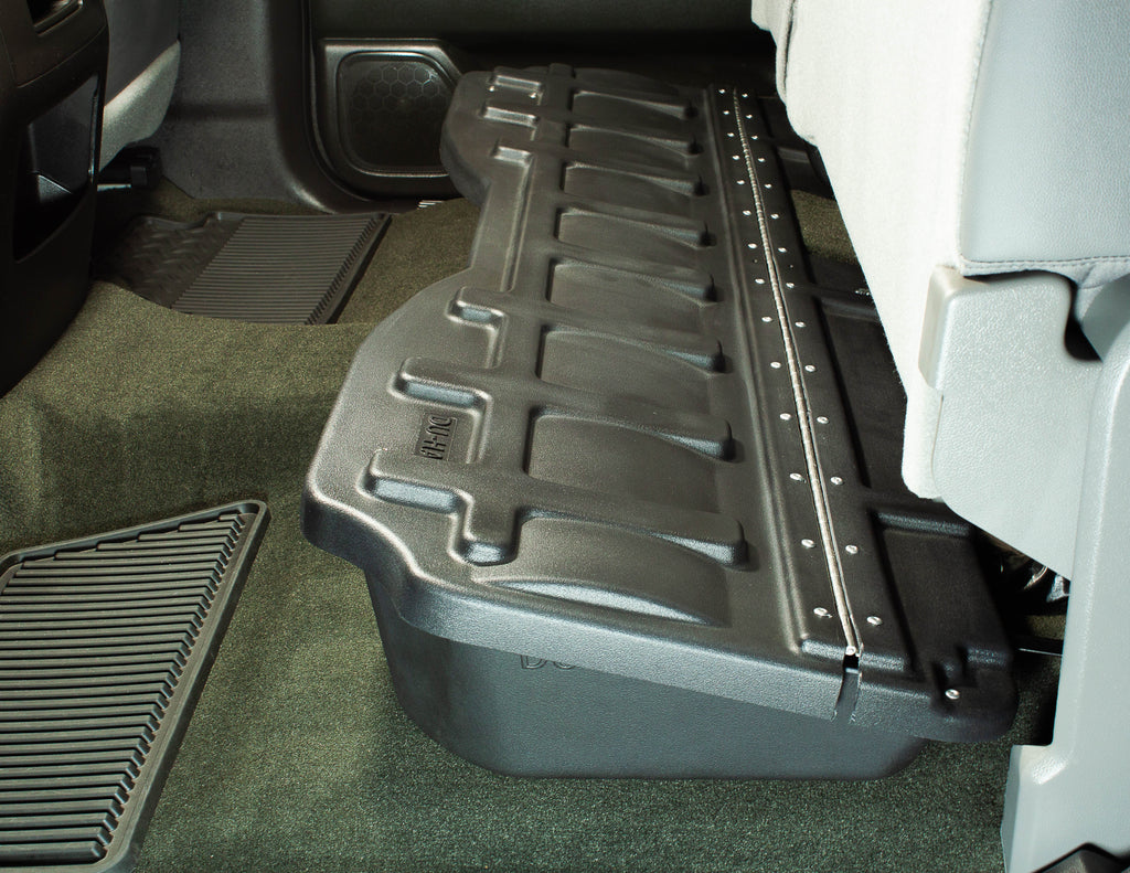 DU-HA 10307 DÜHA 10307 Lockbox Underseat Storage / Gun Case - Black for Select Chevrolet Silverado 1500, Chevrolet Silverado HD, Chevrolet Silverado HD, GMC Sierra 1500, GMC Sierra HD, GMC Sierra HD