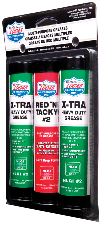 Lucas Oil Products 10315 3oz.Grease Combo Pack (2) X-tra HD, (1) Red N Tacky
