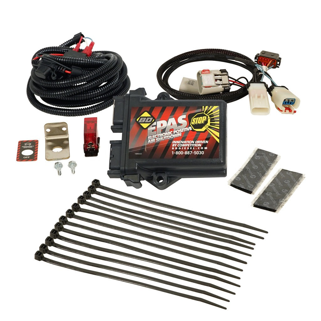 BD Diesel 1036750 BD E-PAS Positive Air Shut-Off Dodge 6.7L 2007-09 Pick-Up / 2007-10 Cab-Chassis for Select Dodge Ram 2500, Dodge Ram 3500, Dodge Ram 4500, Dodge Ram