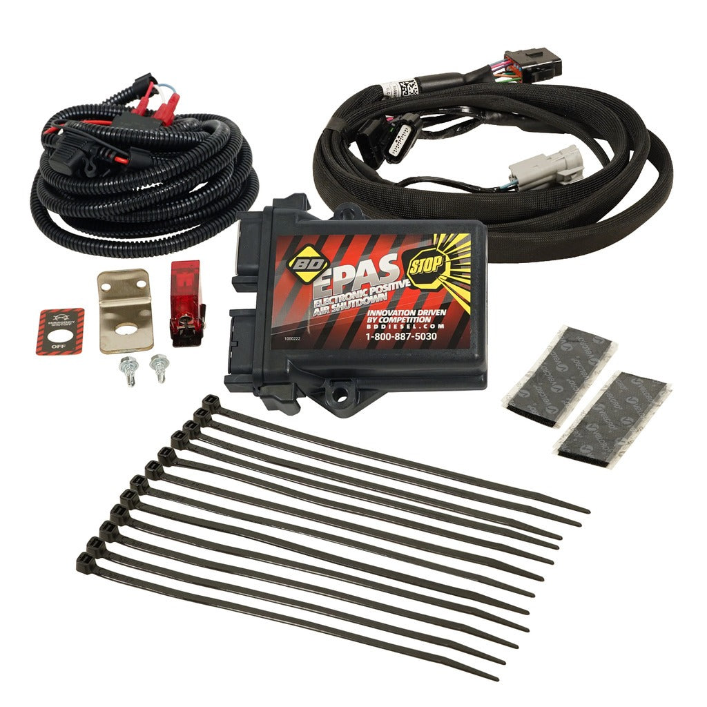 BD Diesel 1036758 BD E-PAS Positive Air Shut-Off - Chevy 6.6L 2008-2015 LMM/LGH Duramax for Select Chevrolet Express 2500, Chevrolet Express 3500, Chevrolet Silverado HD, Chevrolet Silverado HD, GMC Savana 2500, GMC Savana 3500, GMC Sierra HD, GMC Sierra