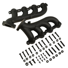 Load image into Gallery viewer, BD Diesel 1041400 EXHAUST MANIFOLD KIT CHEVY SILVERADO 1500 &amp; GMC SIERRA 1500 V8 2002-2013 for Select Cadillac Escalade, Cadillac Escalade ESV, Cadillac Escalade EXT, Chevrolet Avalanche, Chevrolet Avalanche 1500, Chevrolet Express 1500, Chevrolet