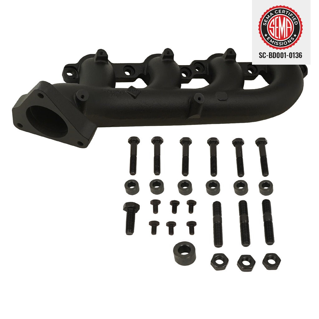 BD Diesel 1041401 EXHAUST MANIFOLD PS CHEVY SILVERADO 1500 & GMC SIERRA 1500 V8 2002-2013 for Select Cadillac Escalade, Cadillac Escalade ESV, Cadillac Escalade EXT, Chevrolet Avalanche, Chevrolet Avalanche 1500, Chevrolet Express 1500, Chevrolet Express