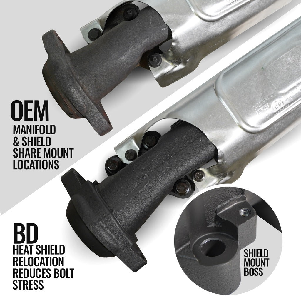 BD Diesel 1041465 EXHAUST MANIFOLD DS DODGE/RAM 1500/2500/3500 09-22 5.7L HEMI for Select Dodge Ram 1500, Dodge Ram 2500, Ram 1500, Ram Classic, Ram 2500, Ram
