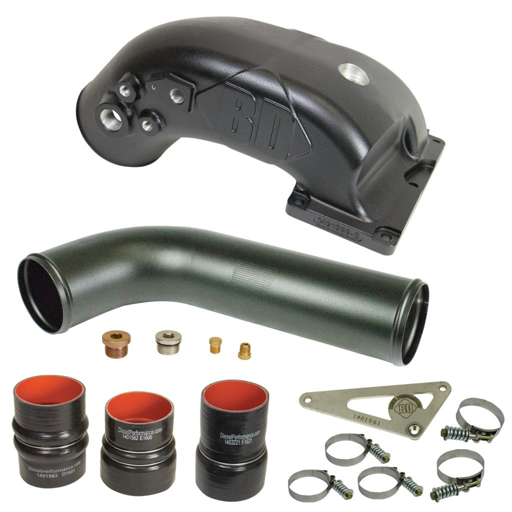 BD Diesel 1041560 X-INTAKE ELBOW - Dodge 6.7L 2008-2009 for Select Dodge Ram 2500, Dodge Ram