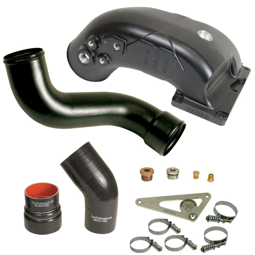 BD Diesel 1041566 BD X-Intake 6.7L Cummins Intake Elbow Dodge 2013-2018 for Select Ram 2500, Ram