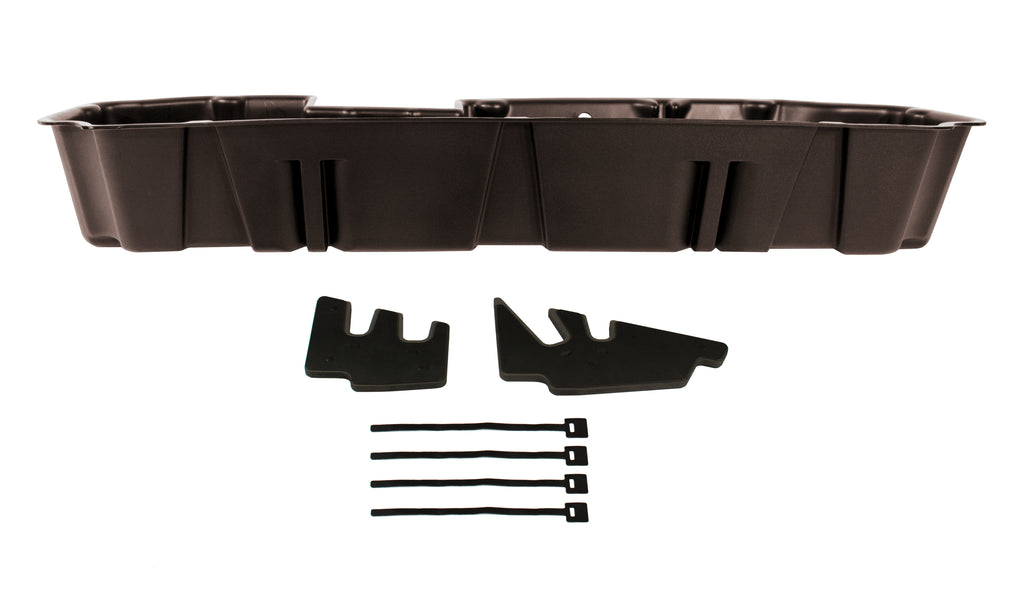 DU-HA 10421 DÜHA 10421 Underseat Storage / Gun Case - Brown for Select Chevrolet Silverado 1500, Chevrolet Silverado LD, Chevrolet Silverado HD, Chevrolet Silverado HD, GMC Sierra 1500, GMC Sierra HD, GMC Sierra HD