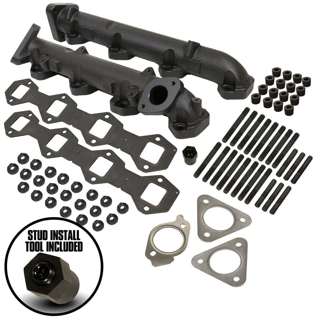 BD Diesel 1043007 BD 6.7L Powerstroke Exhaust Manifold Kit - Ford 2011-2016 for Select Ford F-250 Super Duty, Ford F-350 Super Duty, Ford F-450 Super Duty, Ford F-550 Super Duty