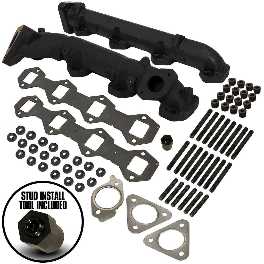 BD Diesel 1043008 BD 6.7L Powerstroke Exhaust Manifold Kit - Ford 2015-2019 for Select Ford F-250 Super Duty, Ford F-350 Super Duty, Ford F-450 Super Duty, Ford F-550 Super Duty