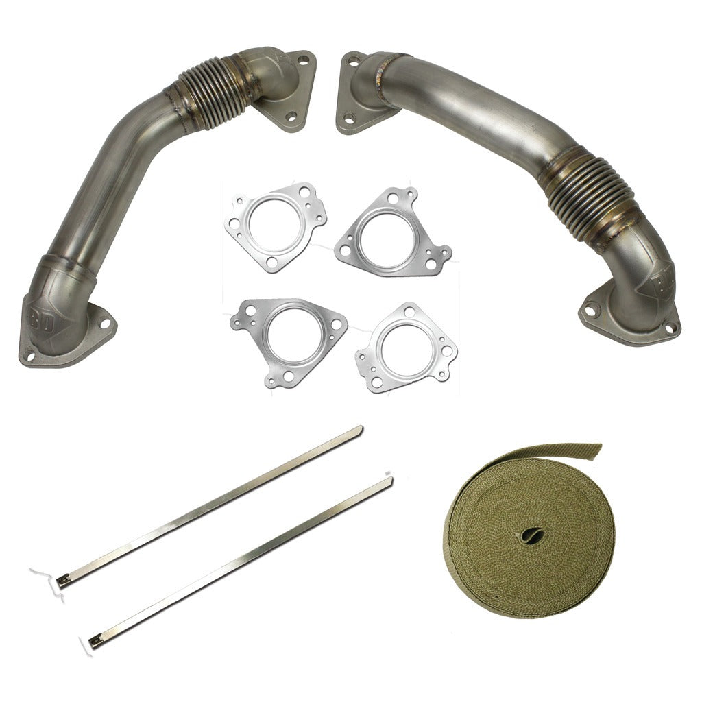 BD Diesel 1043800 BD Duramax Up-Pipes Kit Chevy/GMC 2001-2004 LB7 for Select Chevrolet Silverado HD, Chevrolet Silverado 3500, GMC Sierra HD, GMC Sierra