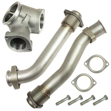 Load image into Gallery viewer, BD Diesel 1043900 Up-Pipes Kit Ford 7.3L PowerStroke 1999.5-2003 F-250 / F-350 / Excursion / E-350 for Select Ford E-350 Club Wagon, Ford E-350 Econoline Club Wagon, Ford Excursion, Ford F-250 Super Duty, Ford F-350 Super Duty