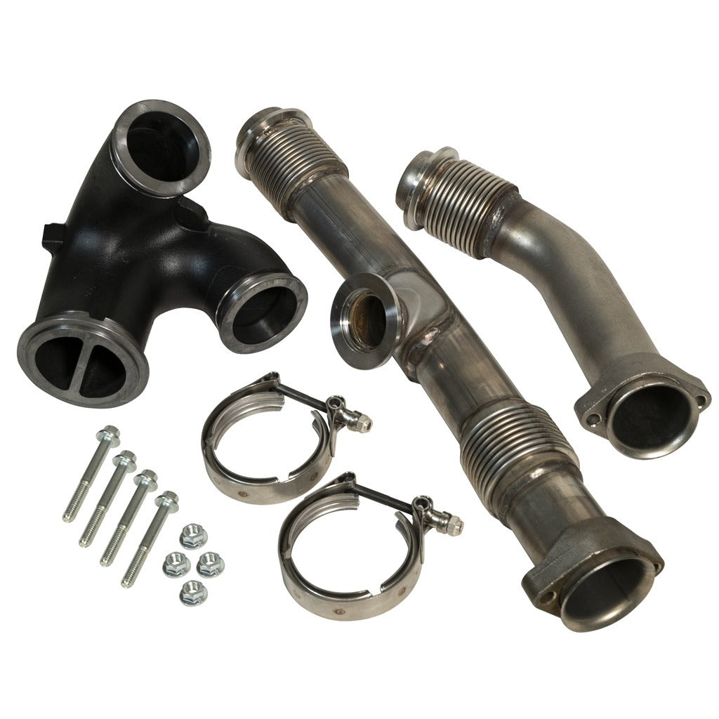 BD Diesel 1043918 BD 6.0L Powerstroke Up-Pipes Kit w/EGR Connector - Ford 2004.5-2007 for Select Ford F-250 Super Duty, Ford F-350 Super Duty