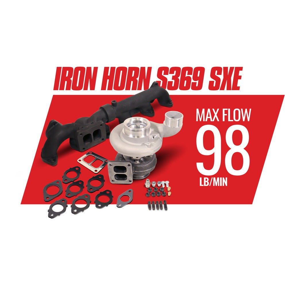 BD Diesel 1045179 BD Iron Horn 5.9L Cummins Turbo Kit S369SXE/80 1.00AR Dodge 2003-2007 for Select Dodge Ram 2500, Dodge Ram