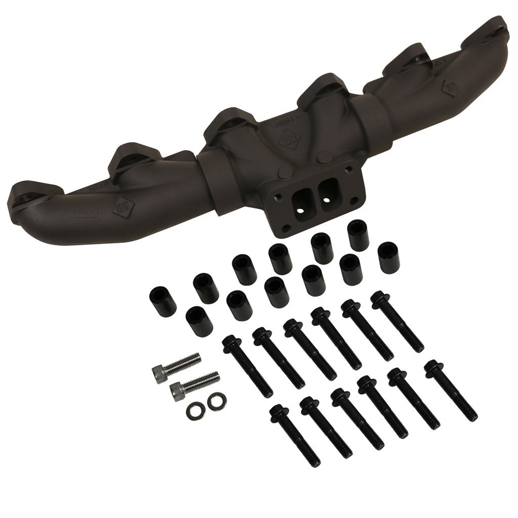 BD Diesel 1045948 Exhaust Pulse Manifold - Dodge 1988-1998 5.9L 12-valve for Select Dodge D250, Dodge D350, Dodge Ram 2500, Dodge Ram 3500, Dodge W250, Dodge W350
