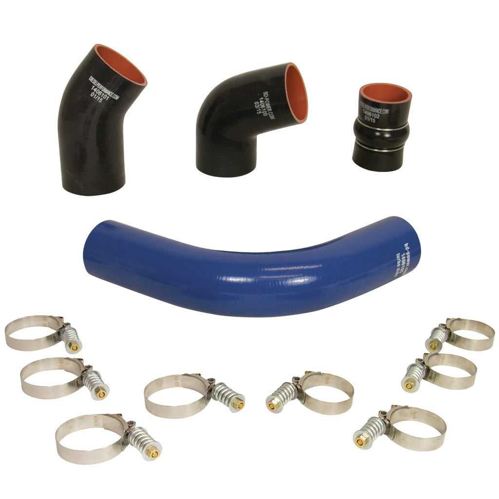 BD Diesel 1046275 Intercooler Hose & Clamp Kit - 2001-2004 Chevy LB7 Duramax for Select Chevrolet Silverado HD, Chevrolet Silverado 3500, GMC Sierra HD, GMC Sierra