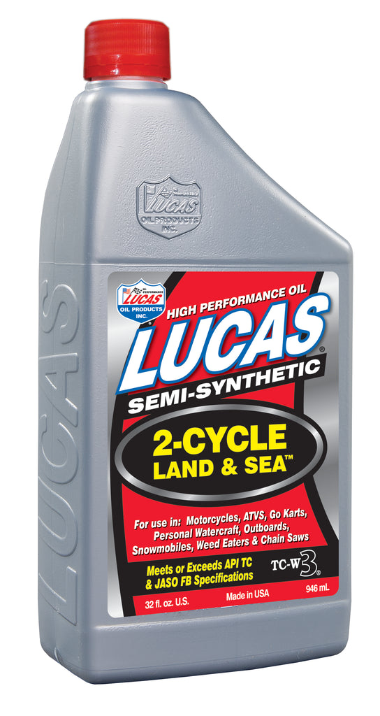 Lucas Oil Products 10467 Semi-Synthetic 2- Cycle Land and Sea Oil