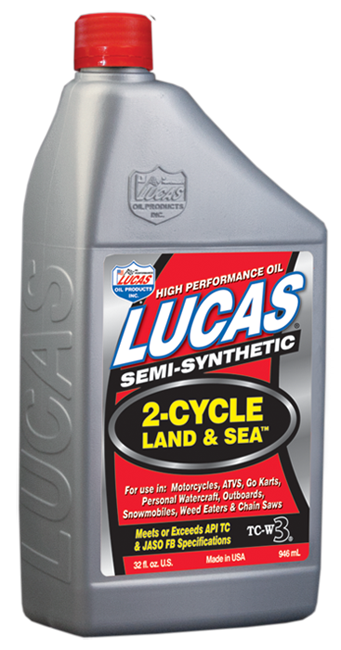 Lucas Oil Products 10467 Semi-Synthetic 2- Cycle Land and Sea Oil