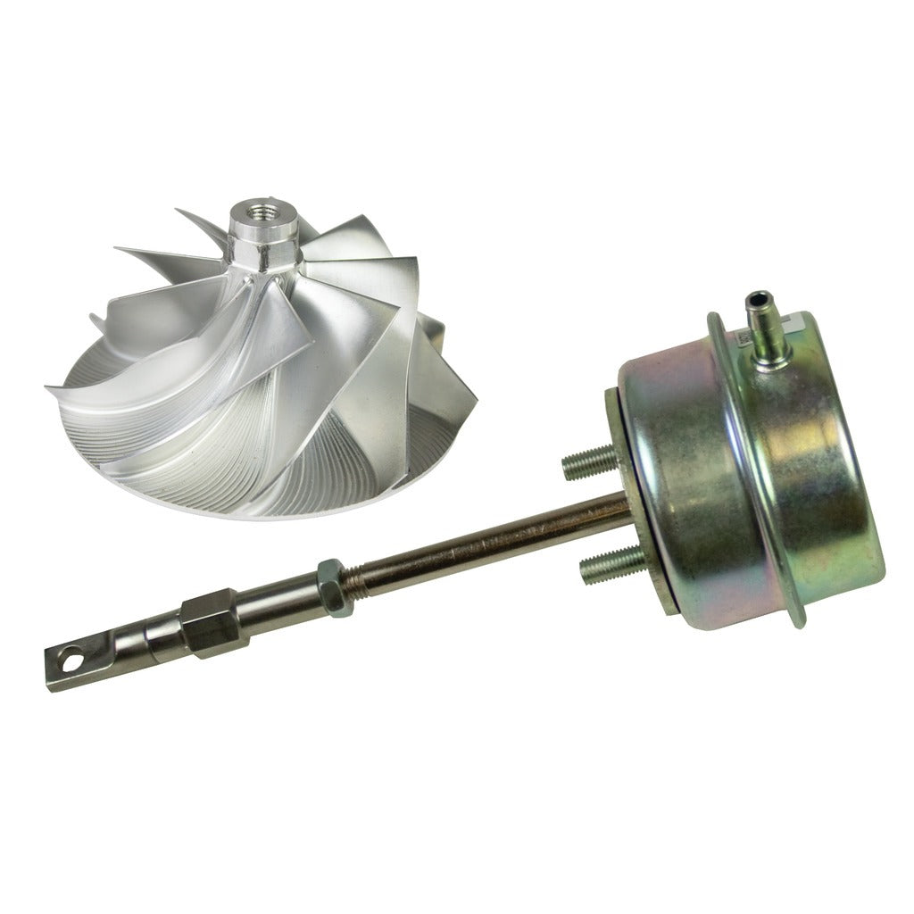 BD Diesel 1047002 Billet Wheel & Waste Gate Combo Kit - 1999.5-2003 7.3L Ford OEM/Garrett Turbo for Select Ford Excursion, Ford F-250 Super Duty, Ford F-350 Super Duty