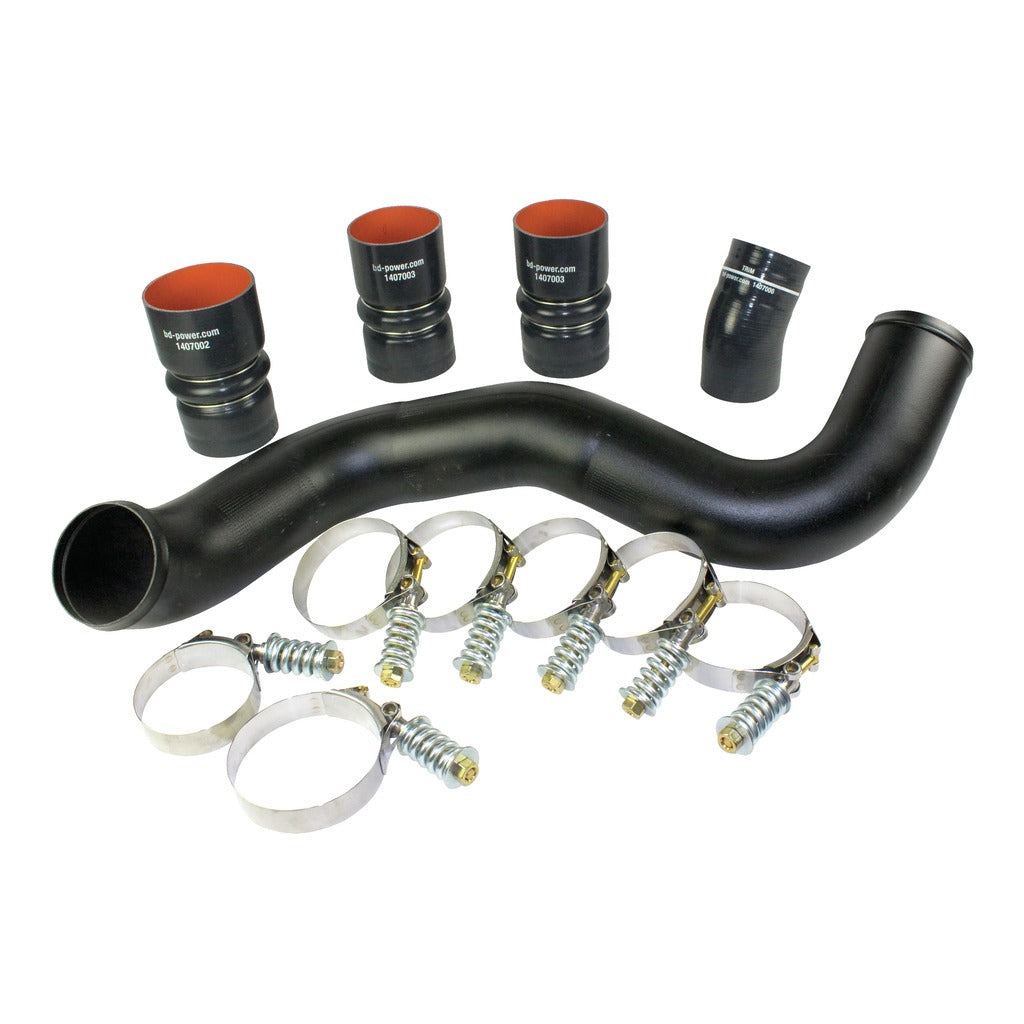 BD Diesel 1047034 Intercooler Hose & Clamp Kit w/Intake Pipe - 2003-2007 Ford 6.0L PowerStroke for Select Ford F-250 Super Duty, Ford F-350 Super Duty