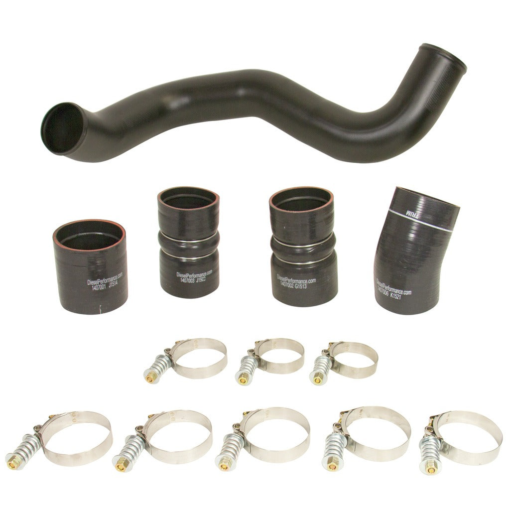 BD Diesel 1047034 Intercooler Hose & Clamp Kit w/Intake Pipe - 2003-2007 Ford 6.0L PowerStroke for Select Ford F-250 Super Duty, Ford F-350 Super Duty