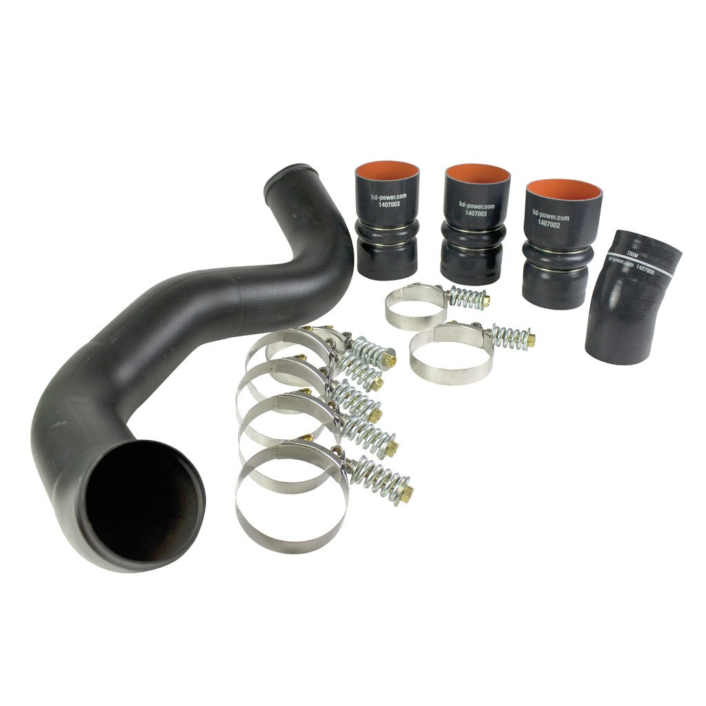 BD Diesel 1047034 Intercooler Hose & Clamp Kit w/Intake Pipe - 2003-2007 Ford 6.0L PowerStroke for Select Ford F-250 Super Duty, Ford F-350 Super Duty