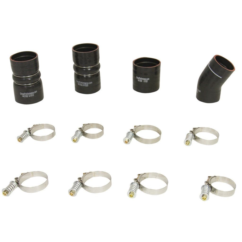BD Diesel 1047035 BD 6.0L Powerstroke Intercooler Hose & Clamp Kit Ford 2003-2007 for Select Ford F-250 Super Duty, Ford F-350 Super Duty