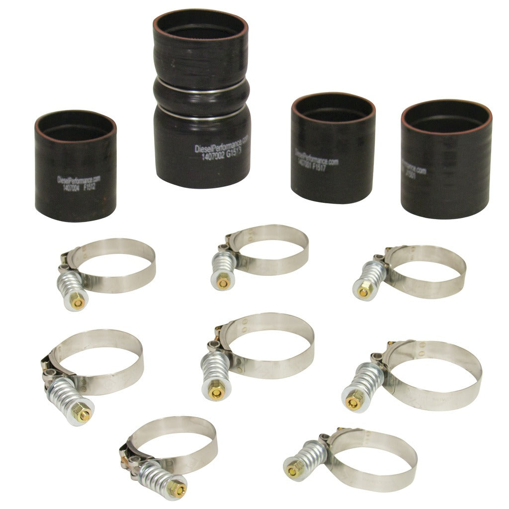 BD Diesel 1047037 BD 6.4L Powerstroke Intercooler Hose & Clamp Kit Ford 2008-2010 for Select Ford F-250 Super Duty, Ford F-350 Super Duty