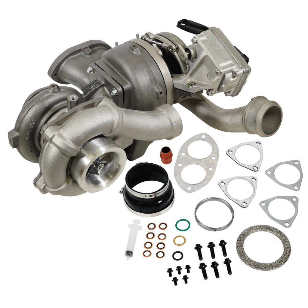 BD Diesel 1047083 Screamer V2S Twin Turbo - Ford 6.4L 2008-2010 w/o Air Intake Kit for Select Ford F-250 Super Duty, Ford F-350 Super Duty