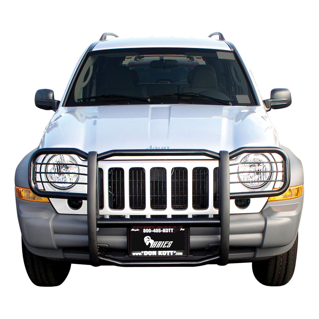 ARIES 1047 ARIES 1047 1-1/2-Inch Black Steel Grille Guard, No-Drill, Select Jeep Liberty - Truck Part Superstore