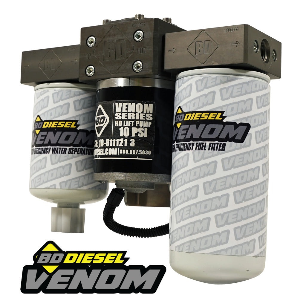 BD Diesel 1050323 BD Venom Duramax Fuel Lift Pump c/w Filter & Separator - Chevy 2011-2016 6.6L for Select Chevrolet Silverado HD, Chevrolet Silverado HD, GMC Sierra HD, GMC Sierra HD