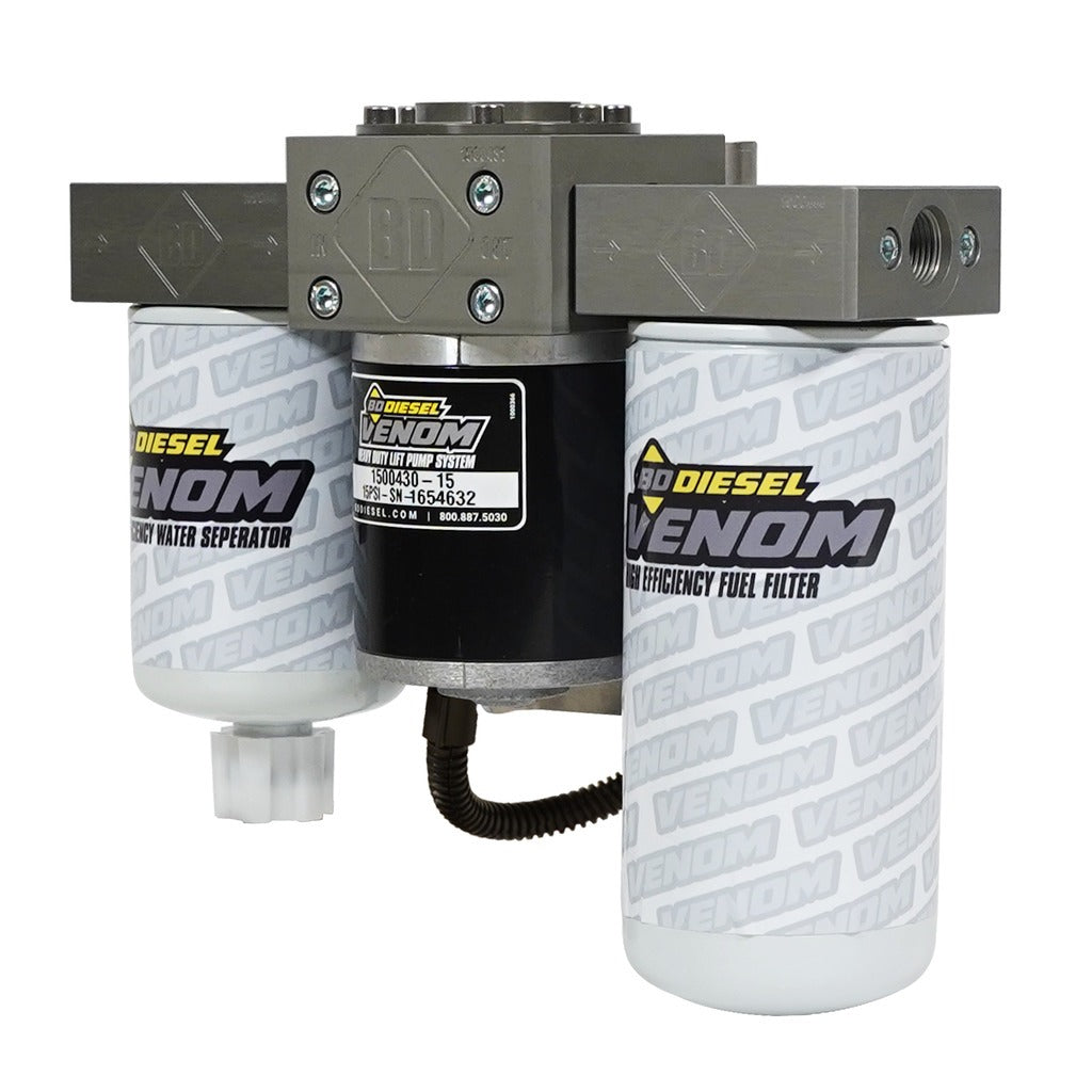 BD Diesel 1050334 BD Venom Cummins Fuel Lift Pump c/w Filter & Separator - Dodge 6.7L 2013-2022 for Select Ram 2500, Ram