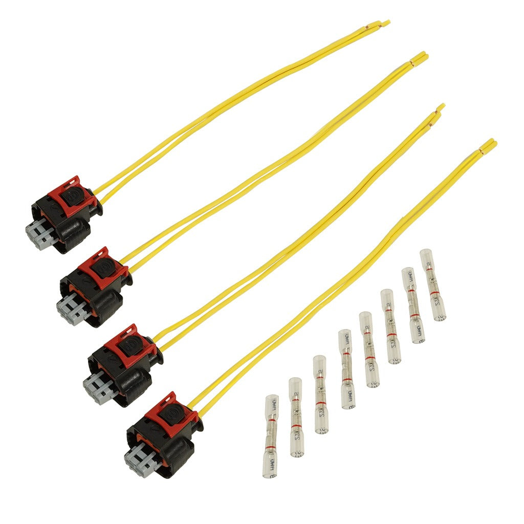 BD Diesel 1050458 INJECTOR CONNECTOR PIGTAIL KIT (4-PACK) CHEVY/GM L5P 2017+ for Select Chevrolet Silverado HD, Chevrolet Silverado HD, Chevrolet Silverado HD, Chevrolet Silverado HD, Chevrolet Silverado HD, GMC Sierra HD, GMC Sierra HD