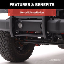 Load image into Gallery viewer, ARIES 1050 Black Steel Grille Guard, Select Jeep Wrangler JK for Select Jeep Wrangler