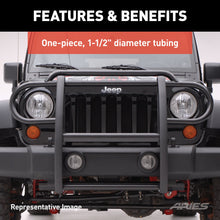Load image into Gallery viewer, ARIES 1053 Black Steel Grille Guard, Select Jeep Wrangler JL for Select Jeep Wrangler