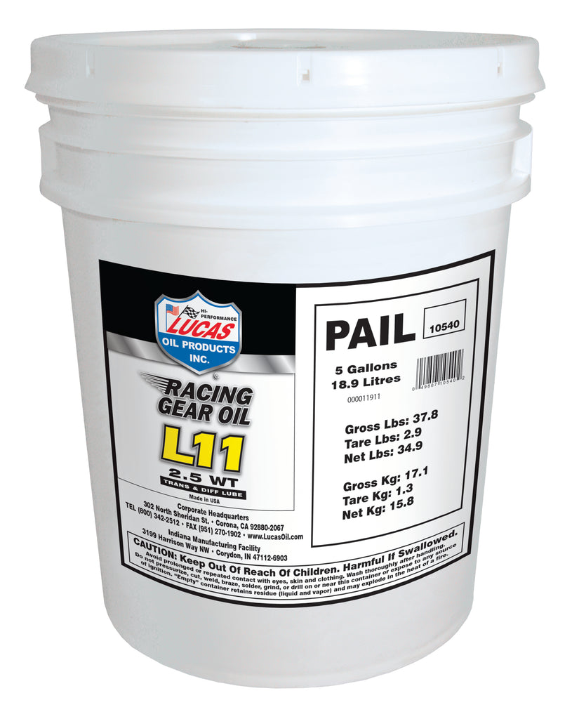 Lucas Oil Products 10540 L11 Racing Gear Oil