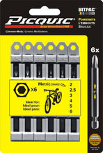 Load image into Gallery viewer, Picquic 95002 Metric Allen Key Bitpac Set - Grey