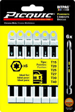 Load image into Gallery viewer, Picquic 95003 Torx® Bitpac Set - White