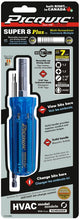 Load image into Gallery viewer, Picquic 98882 Super 8 Plus Hvac Multibit Driver With Nut-Driver - Blue