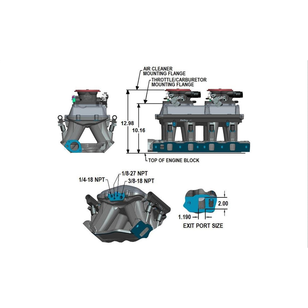 105Mm-Efi-Hi-Ram-Intake-Manifold-Sbf-351W