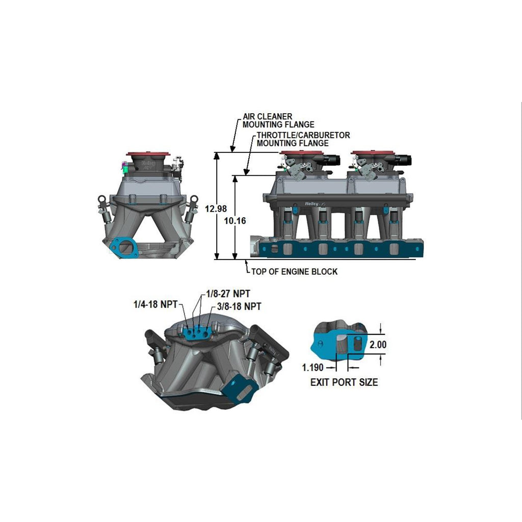 105Mm-Efi-Hi-Ram-Intake-Manifold-Sbf-351W