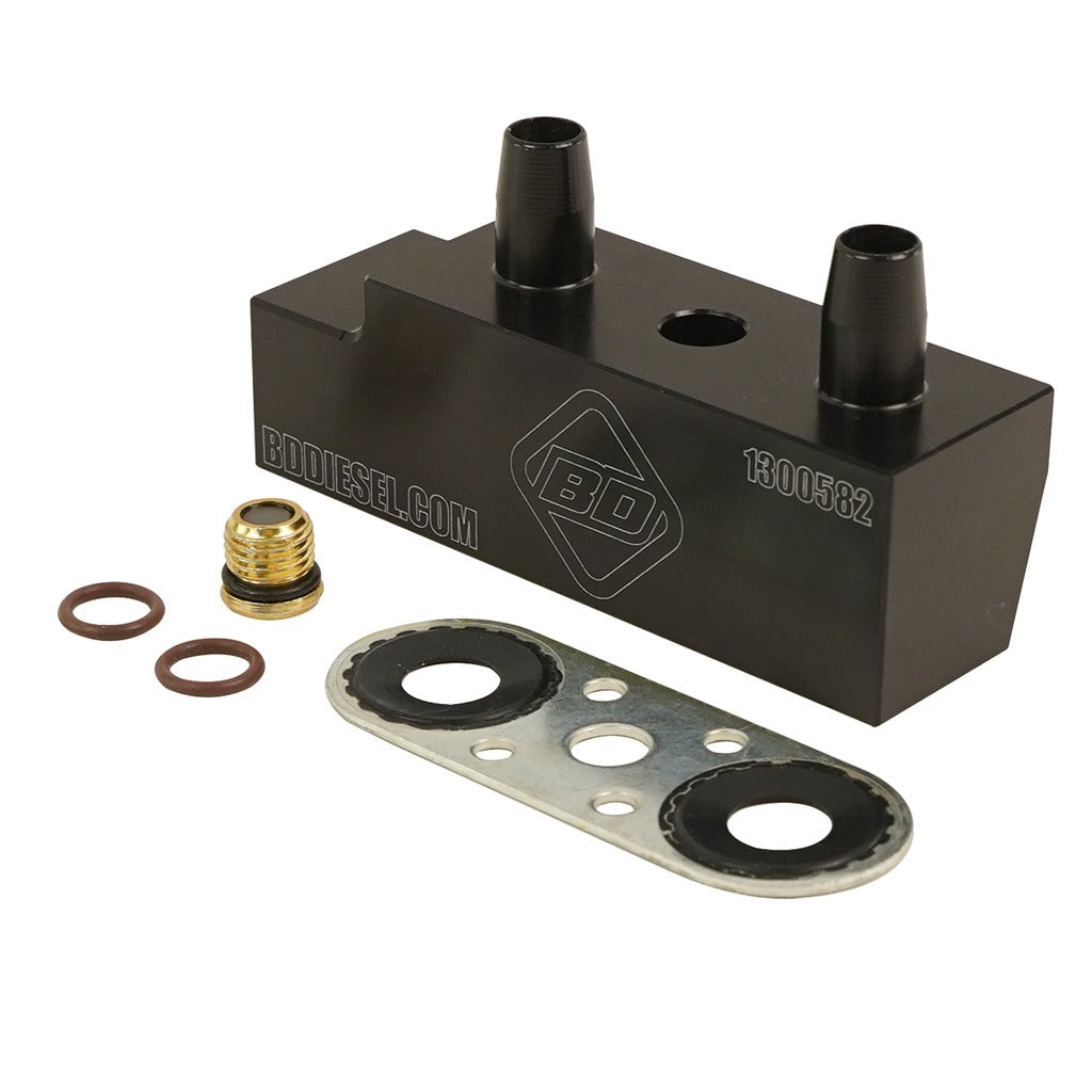 BD Diesel 1061530 COOLER BYPASS DELETE GM 6L80 14-18 for Select Cadillac Escalade, Cadillac Escalade ESV, Chevrolet Silverado 1500, Chevrolet Suburban, Chevrolet Suburban 1500, Chevrolet Tahoe, GMC Sierra 1500, GMC Yukon, GMC Yukon XL, GMC Yukon XL