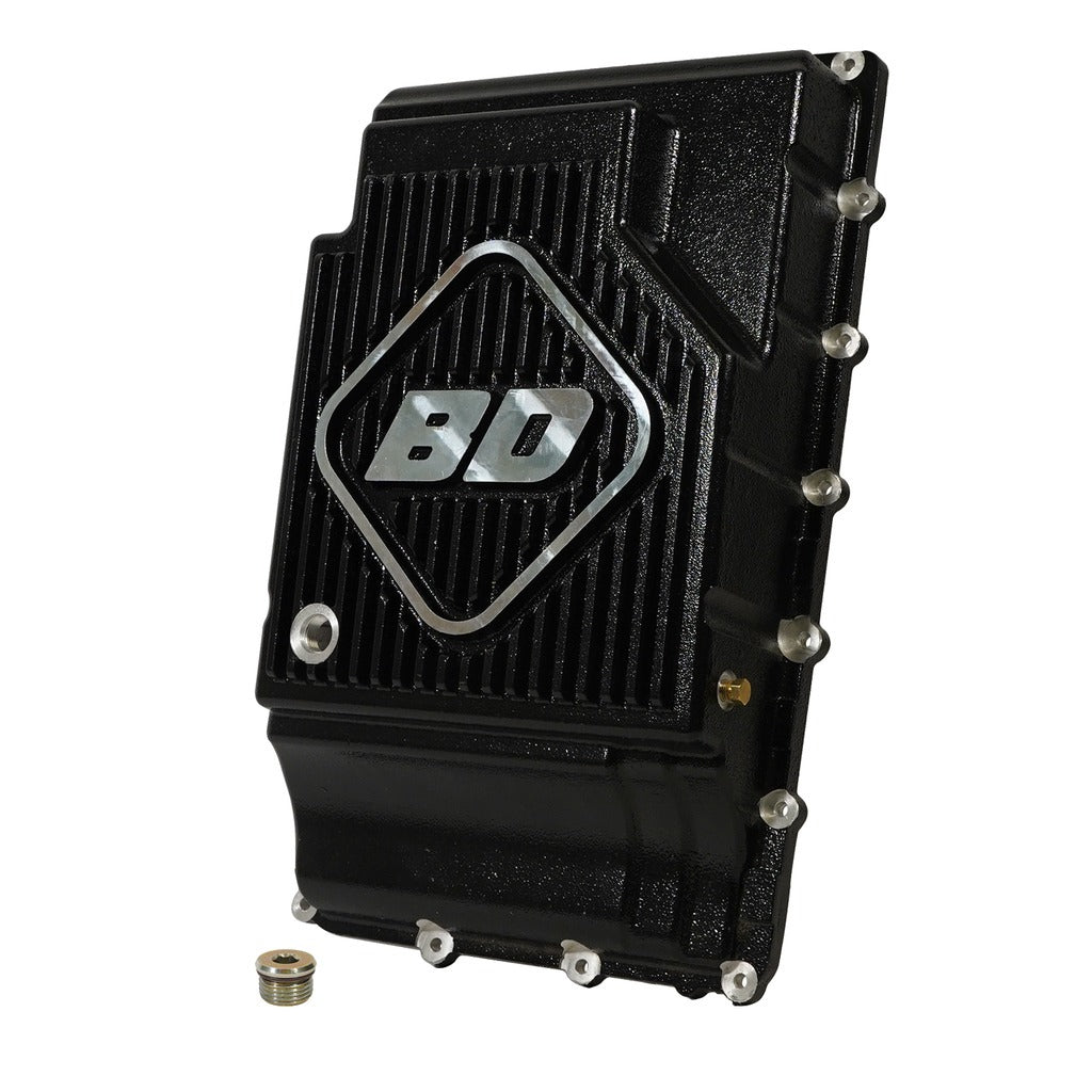 BD Diesel 1061717 BD Ford Deep Sump Transmission Pan 10R60 / 10R80 2017-2024 for Select Ford Bronco, Ford Explorer, Ford F-150, Ford Ranger