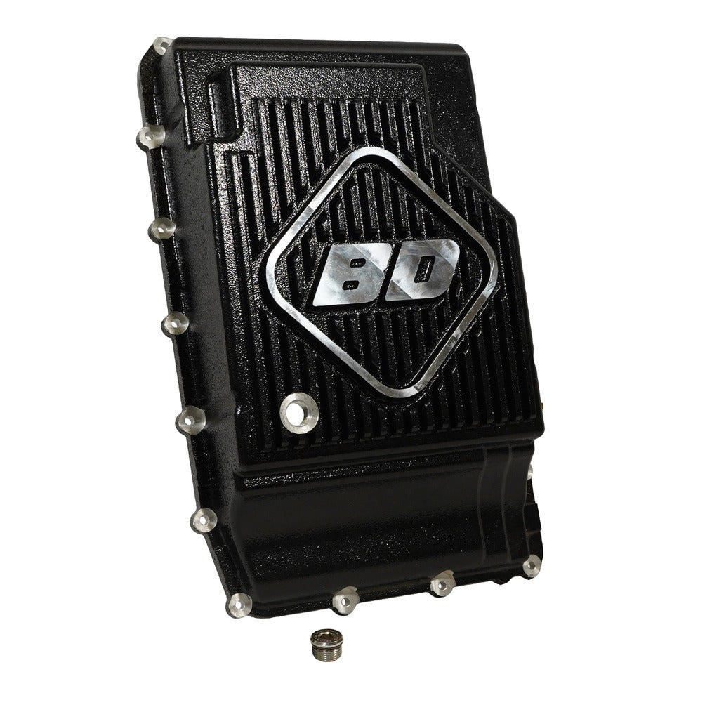 BD Diesel 1061717 BD Ford Deep Sump Transmission Pan 10R60 / 10R80 2017-2024 for Select Ford Bronco, Ford Explorer, Ford F-150, Ford Ranger