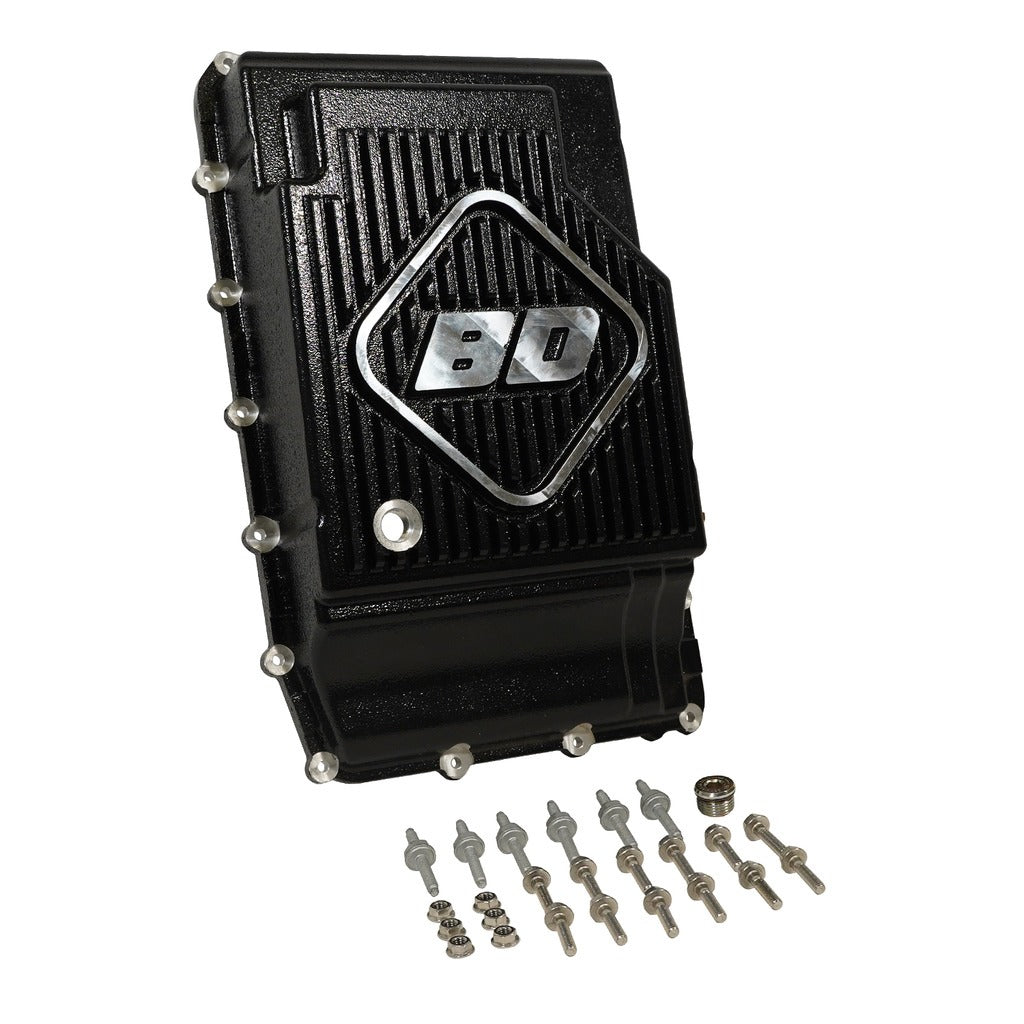 BD Diesel 1061718 BD Ford Deep Sump Transmission Pan 10R60 / 10R80 2017-2024 c/w Hardware for Select Ford Bronco, Ford Explorer, Ford F-150, Ford Ranger