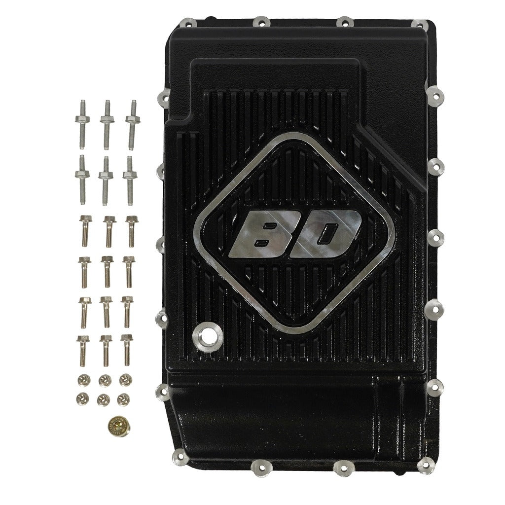 BD Diesel 1061718 BD Ford Deep Sump Transmission Pan 10R60 / 10R80 2017-2024 c/w Hardware for Select Ford Bronco, Ford Explorer, Ford F-150, Ford Ranger