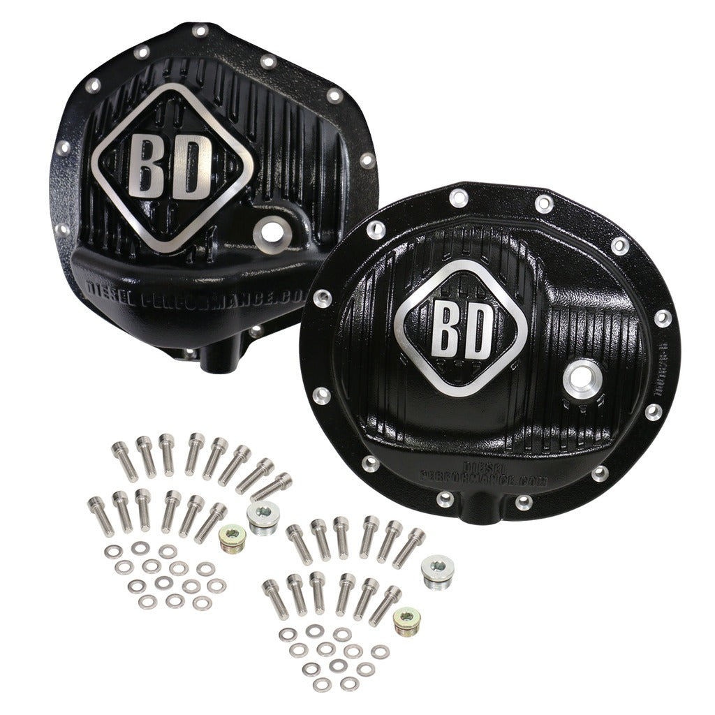 BD Diesel 1061829 BD Dodge Front & Rear Differential Cover Pack - 2500 2014-2018 / 3500 2013-2018 for Select Ram 2500, Ram