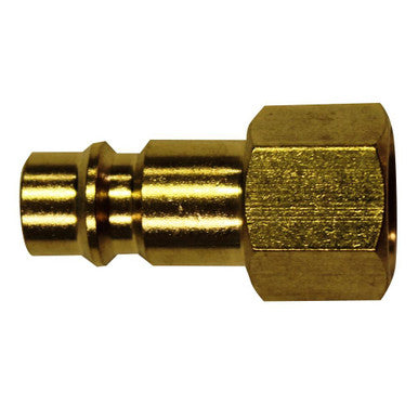 Milton 763 1/4" FNPT Highflowpro™ V-Style/European Interchange Brass Air Plug Fitting