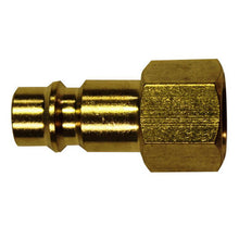 Load image into Gallery viewer, Milton 763 1/4" FNPT Highflowpro™ V-Style/European Interchange Brass Air Plug Fitting